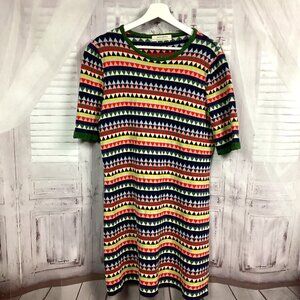 Anthropologie Aldomartins Barcelona Midi Striped Sweater Dress XL